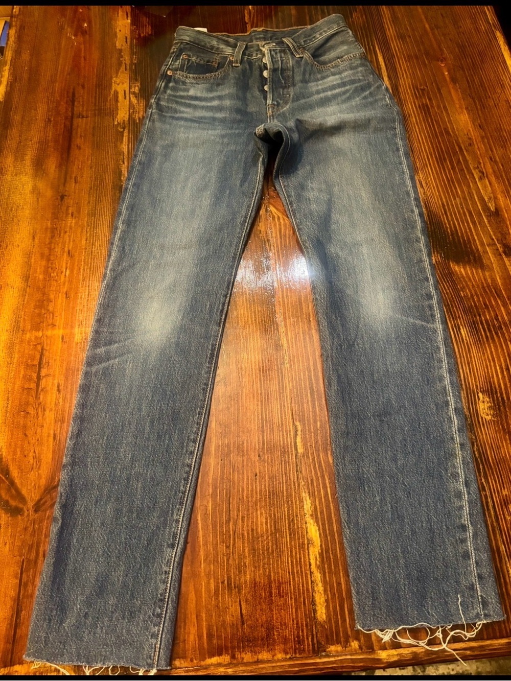 Levi's Vintage Straight-Leg Blue Jeans
